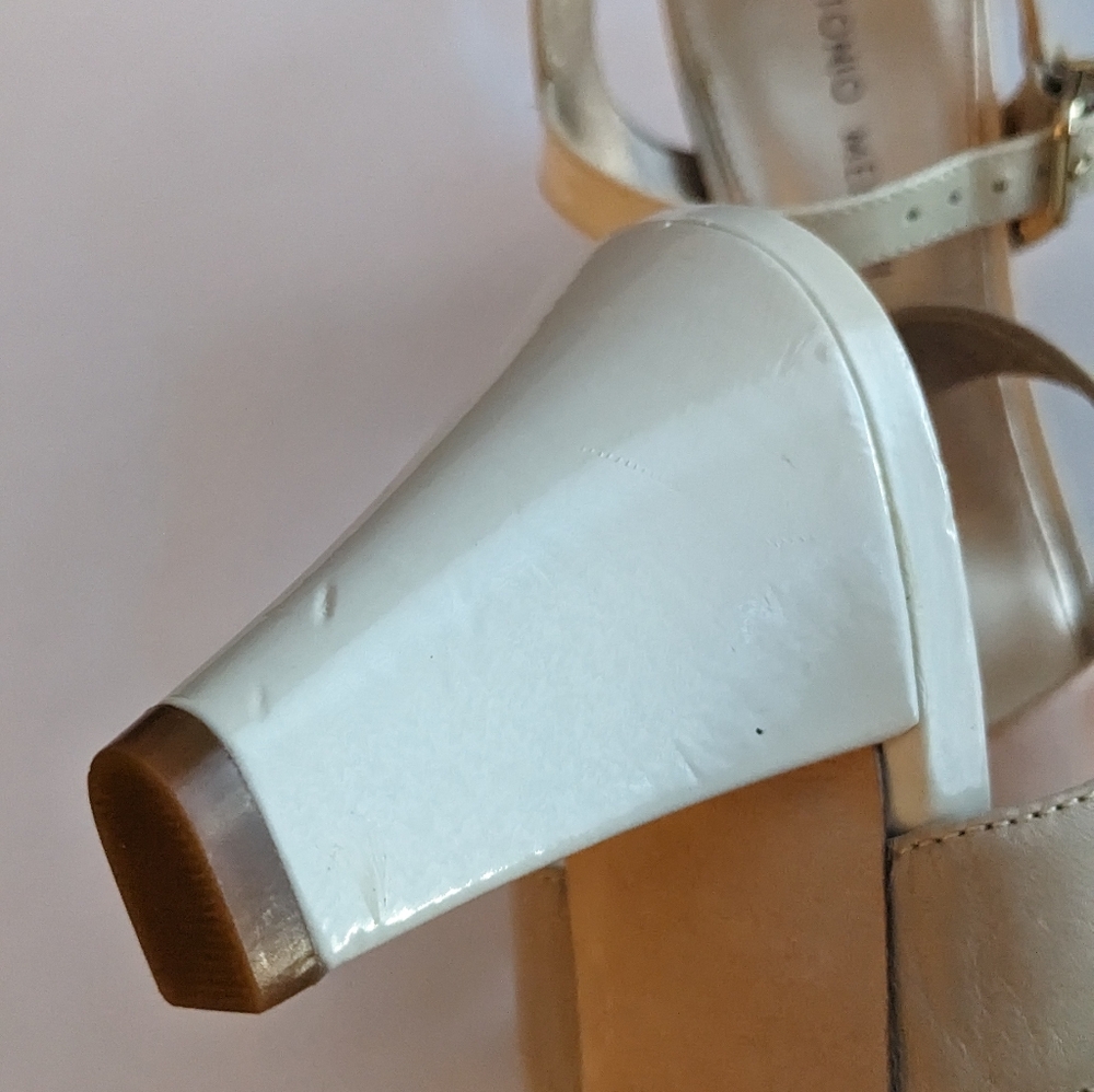 ANTONIO MELANI Neutral Strappy Heels - Picture 4 of 6